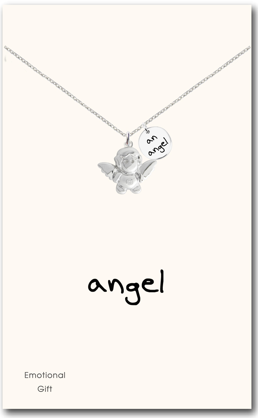 Angel pendant necklace